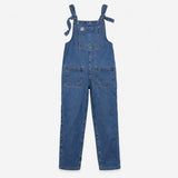 Blue 100% Organic Cotton Tie Shoulder Pocket Denim