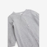 Grey Knitted Romper Elephant pocket