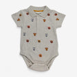 Bodysuit Collared Cream with Safari Appliques