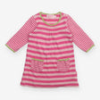 Pink Striped Dress with Pockets