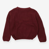 Burgundy Chunky Knit Jumper