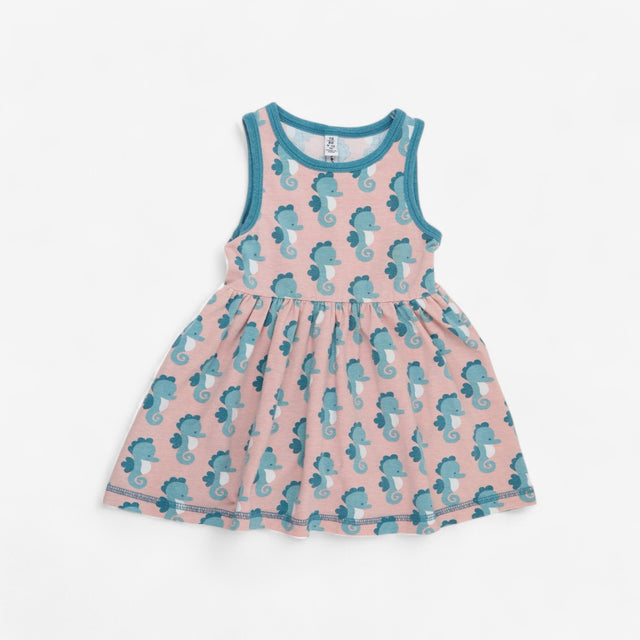 Pink and Green Seahorse Dress