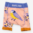 Leggings pink floral robin