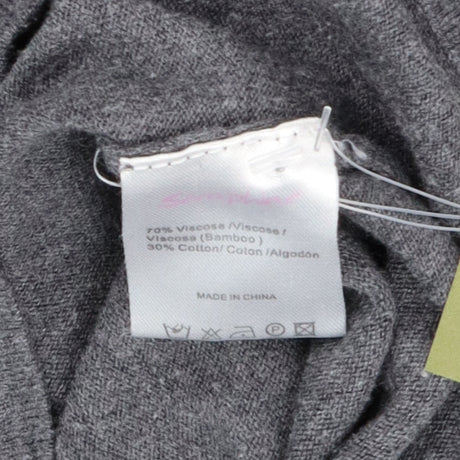 Grey Cowl Neck Crossover Short Sleeve Knit Materni