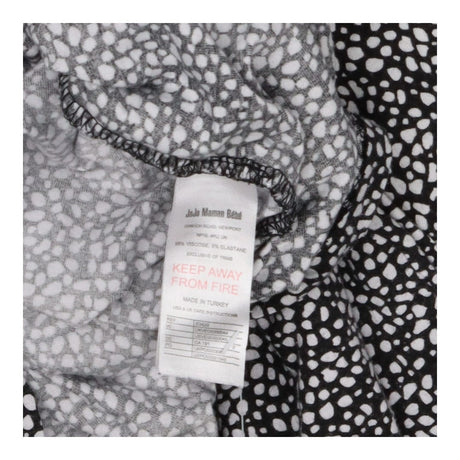 Dress black and white nursing - maternity