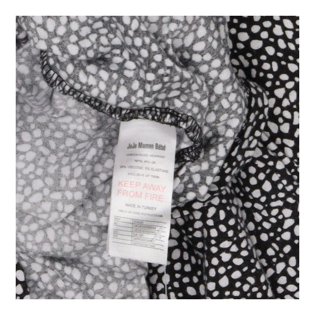 Dress black and white nursing - maternity