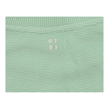 Mint Green Ribbed Long Sleeve Sweatshirt