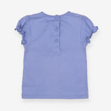 Light blue t-shirt frill sleeves