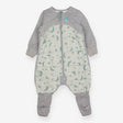 Sleepsuit grey and green moon stars