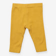 Leggings yellow ribbed