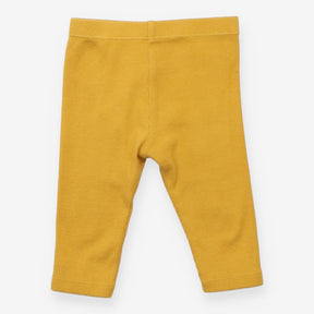 Leggings yellow ribbed