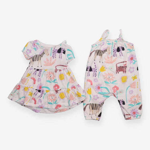 Safari Print Dungarees and Dress