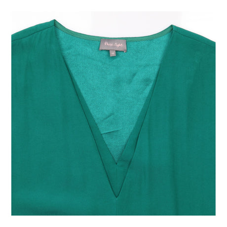 Dress Emerald Green V Neck