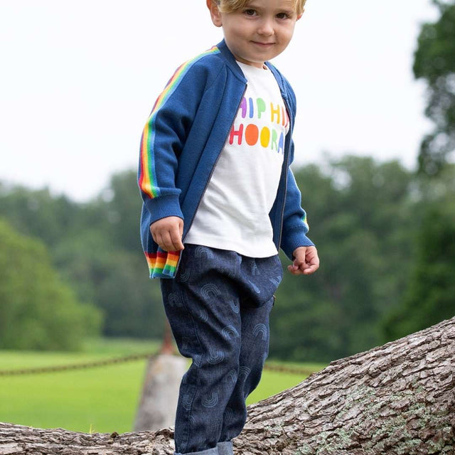 Rainbow denim pull-ups