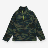 Camo green quarter zip fleece