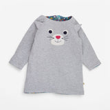 Sweater Dress Reversible Floral & Cat