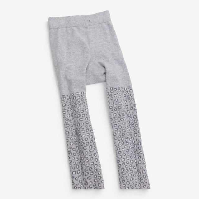 Tights Grey Leopard Print