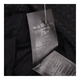 Black Textured Long Sleeve Bodycon Dress