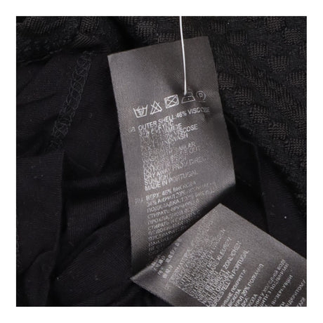 Black Textured Long Sleeve Bodycon Dress