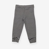 Black and White Striped Leggings