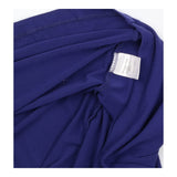 Dress Knot Front Jersey Long Sleeve Royal Blue