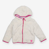 Reversible Hoodie White Fleece and Pastel Colours 