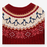 Red Knit Penguin Dress