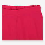 Magenta Wide‑Leg Trousers – Side Zip Tailored Fit