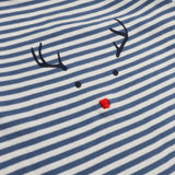 Blue Stripe Red Nose Sleepsuit