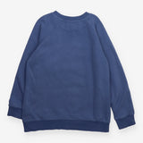 Blue sweater with dragon and castle