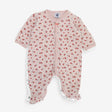 Sleepsuit pink flowers 