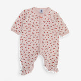 Sleepsuit pink flowers 