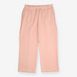 Wide-Leg Joggers in Pink Premium Interlock Jersey 