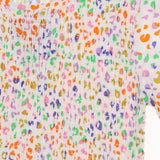 Multicolour Leopard Print Smock Midi Dress