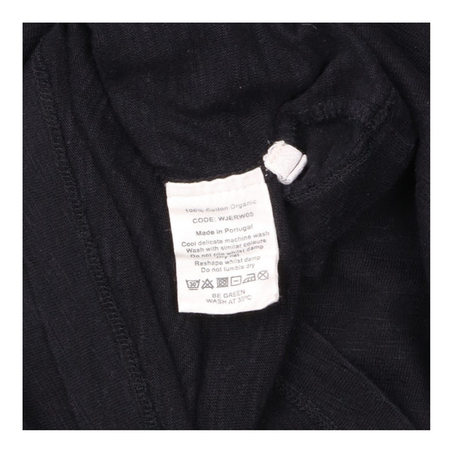 Black Relaxed Long Sleeve Top