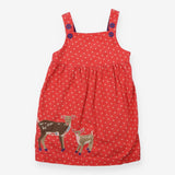 Dress pink with stars and deers