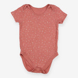 Bodysuit pink stars and moons