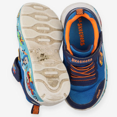 Lil Skechers Trainers Blue Aeroplanes
