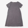 A Line Dress Charcoal Grey Short Sleeve