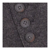 Jacket Charcoal Wool Blend Structured Patch Pocket