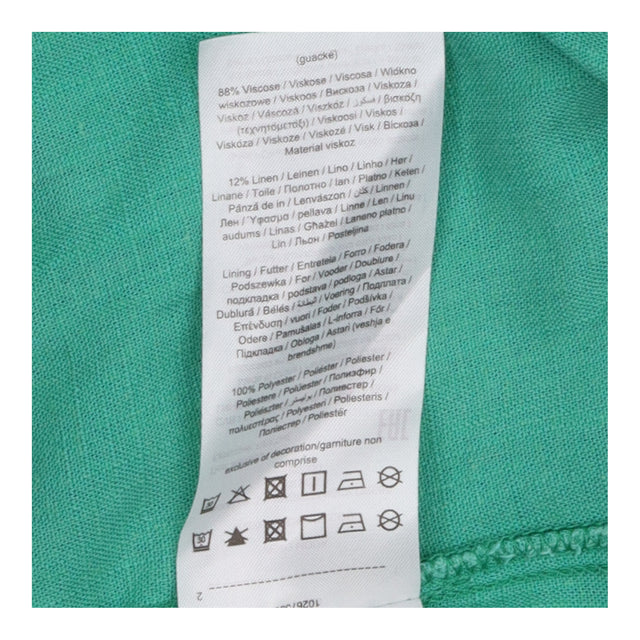  Green Short Sleeve Side Tie Wrap Mini Dr
