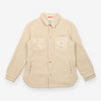 Cream Lucia Recycled Sherpa Fleece Shirt Jacket