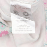 Dress LS white long stem flowers attached body