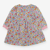 Dress jersey long sleeves floral