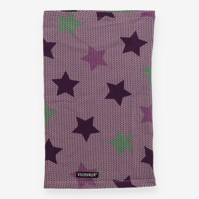 Purple star pull over scarf