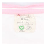 Organic Cotton Pink Stripe T‑Shirt – Open Neck