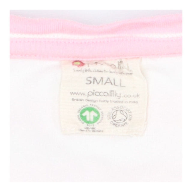 Organic Cotton Pink Stripe T‑Shirt – Open Neck
