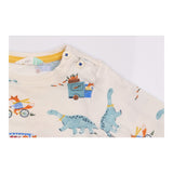 Tee LS white fox dino