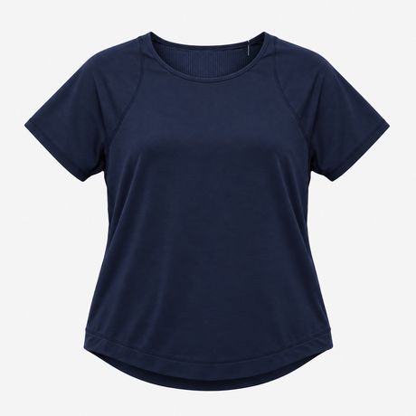 Navy Short-Sleeve Performance Workout T-Shirt