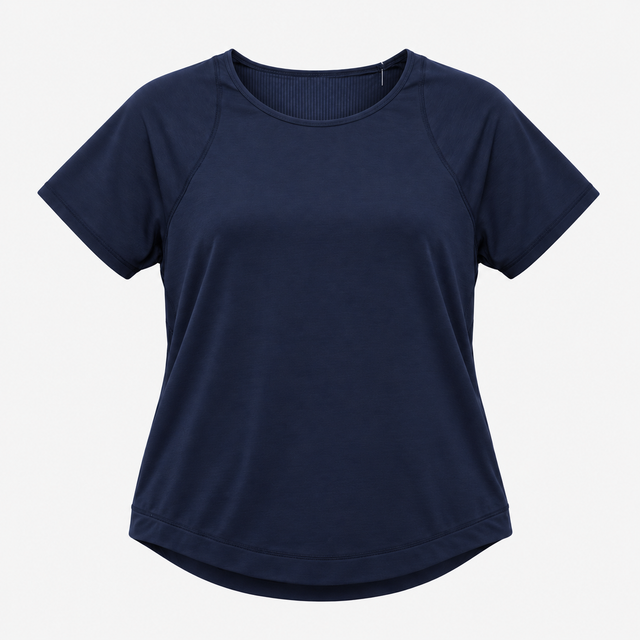 Navy Short-Sleeve Performance Workout T-Shirt